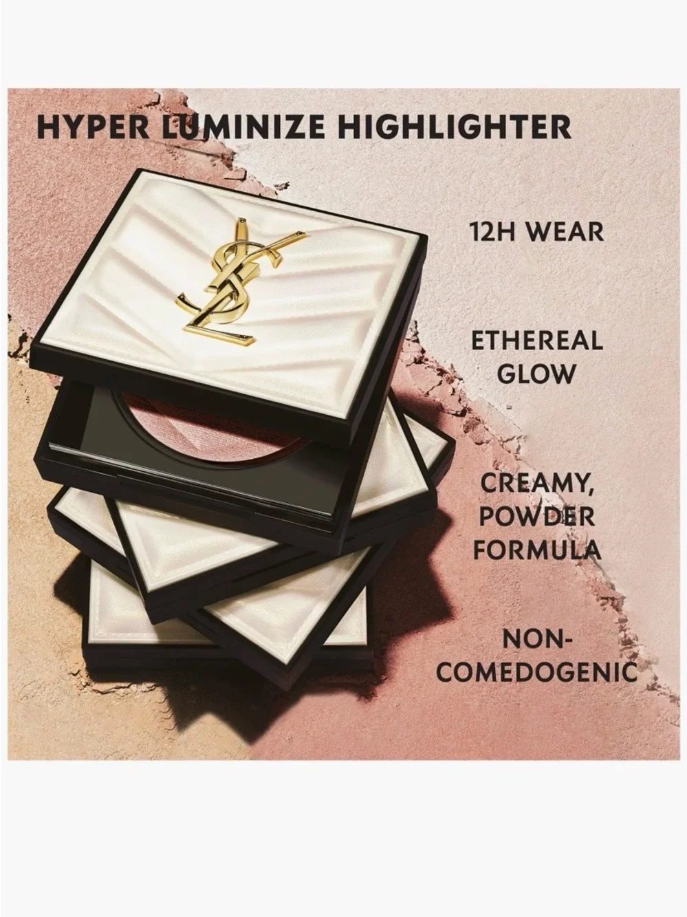 YSL All Hours Hyper Luminize Highlighting Powder. 02. Hypnotic honey